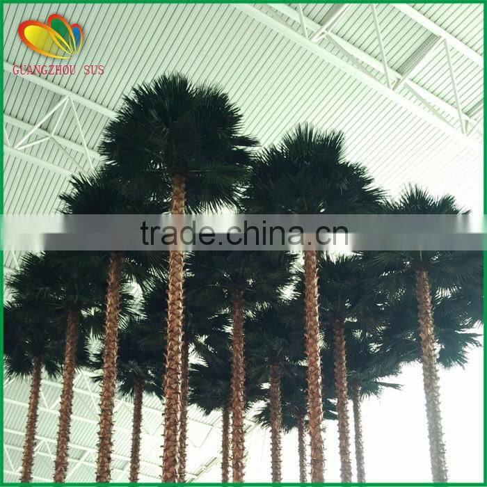 Top quality large steel palm tree plastic palm tree for indoor