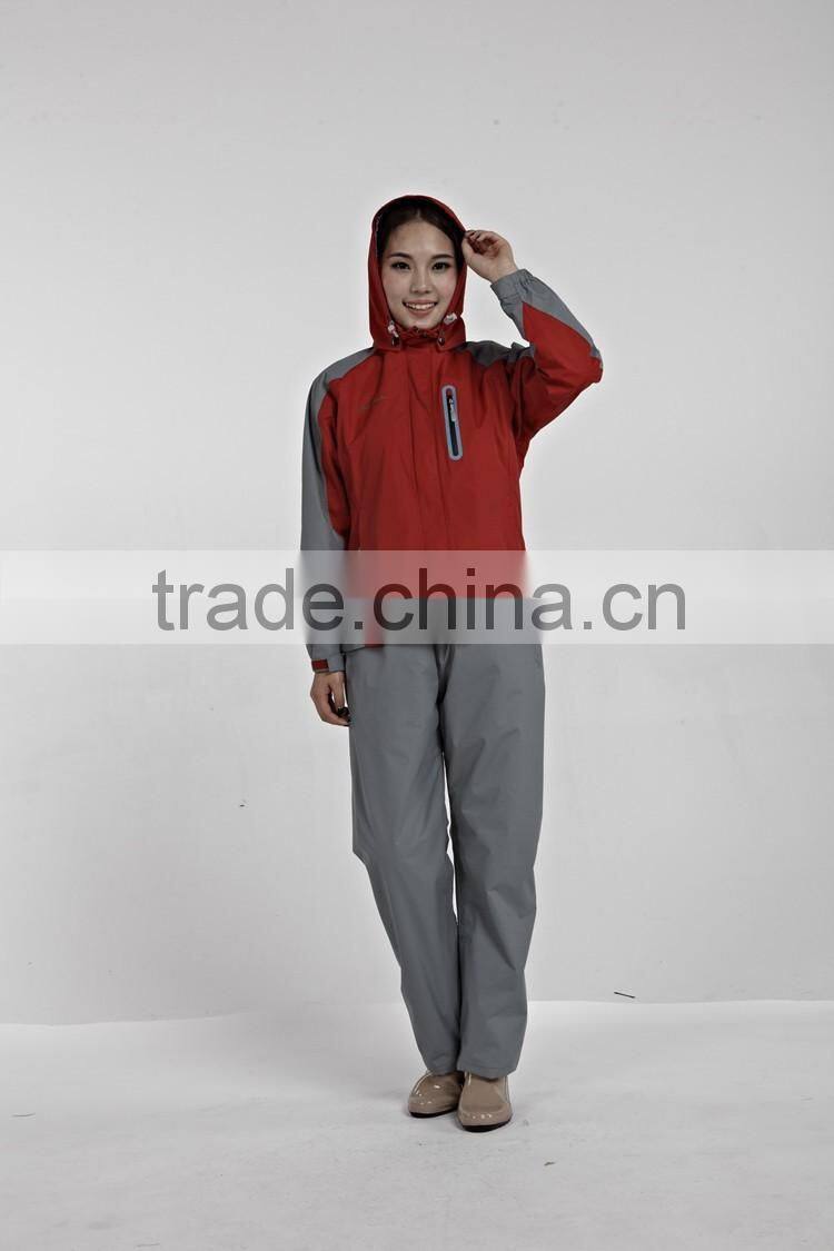High quality softshell woman fleece tech jacket red color