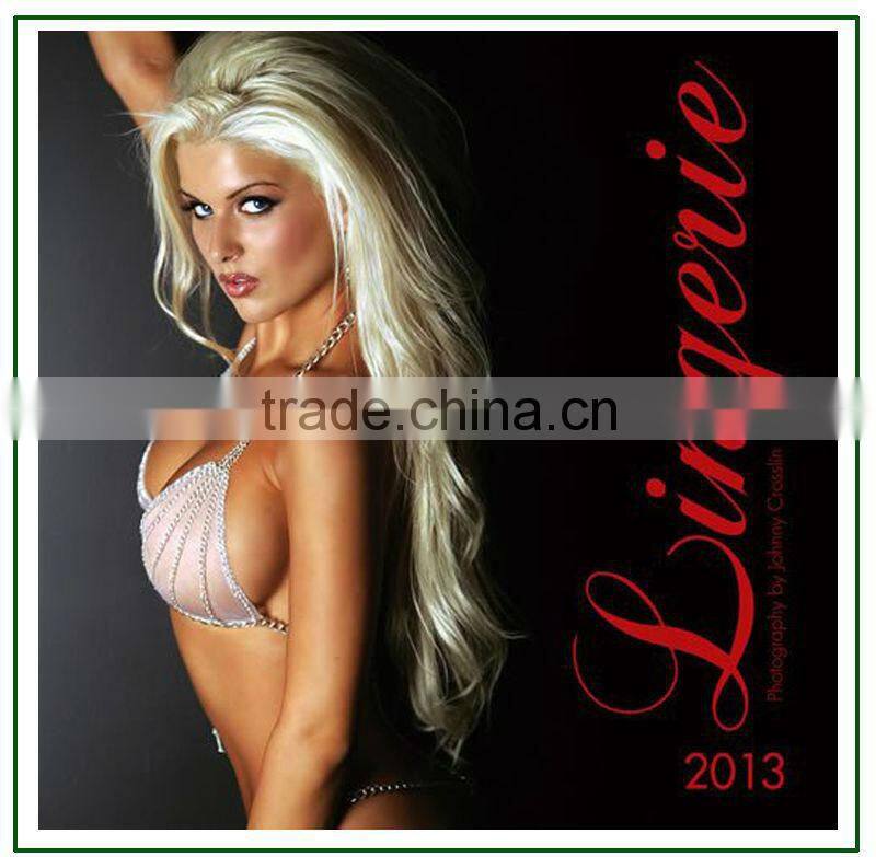 Lingerie 2014 wall hanging Calendar Chinese supplier