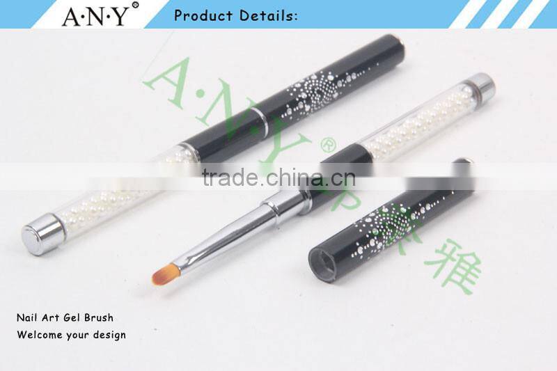 ANY High Quality Pearl Handle Nail Art Nail Polish Brush Oval Shape