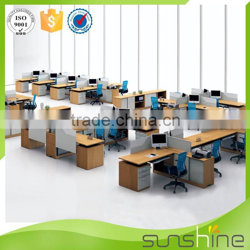 Good wire mangement and special design table leg office desk partition staff workstation