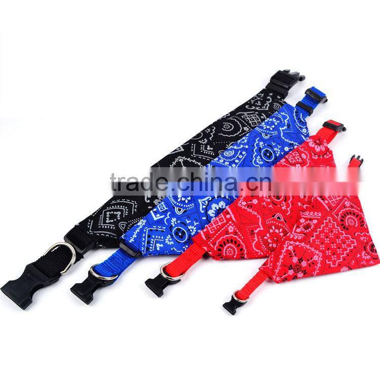 Hot Sale New Adjustable Pets Leashes And Collars Bandana Neck Scarf Buckles For Dog Puppy Cat collars