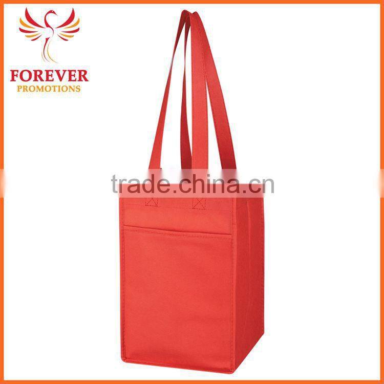 Chinese Manufactory 4 Bottle Wine Tote Bag e With Dividers Pockets