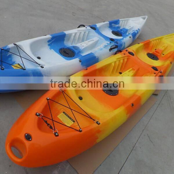 2015 Popular Rotational mould 2 Person Plastic Fishing Kayak
