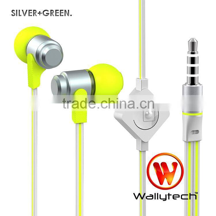 Flat cable Earphones