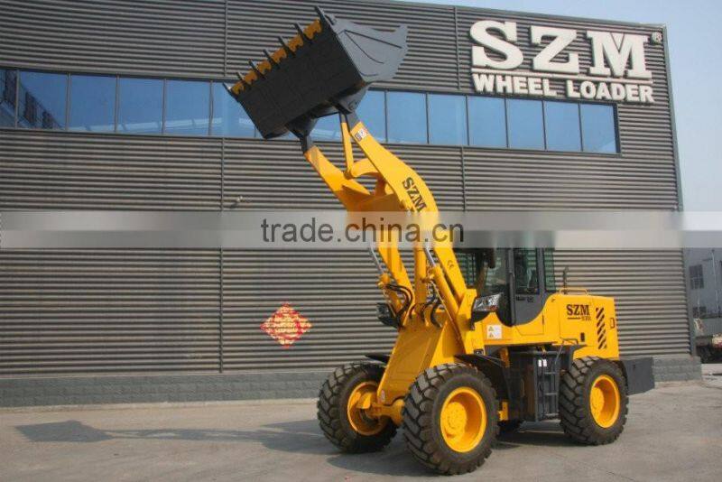 4WD 3 ton small articulating wheel loader compact loaders with CE