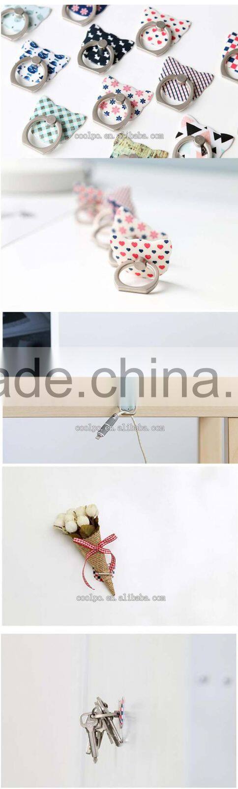 Factory Price Smart Slim Metal KickStand Holder For Cell Phone 360 degree rotation Ring Buckles Cat Phone Holder