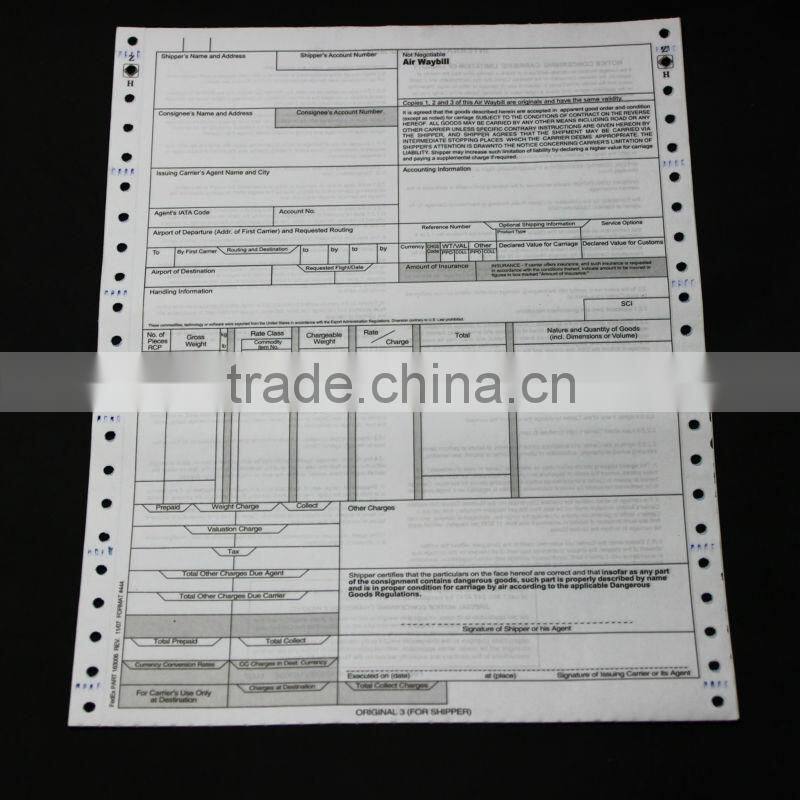 No Carbon NCR Paper Perforated continuous printing paper