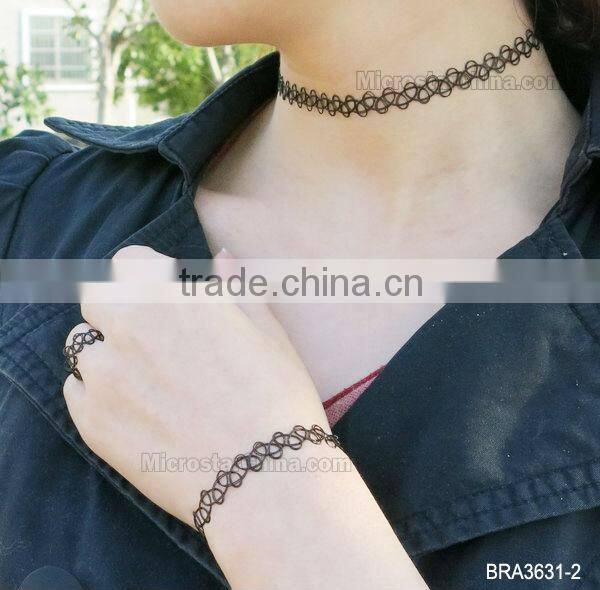 Ebay seller latest in stock popular stretch hot tattoo choker necklace