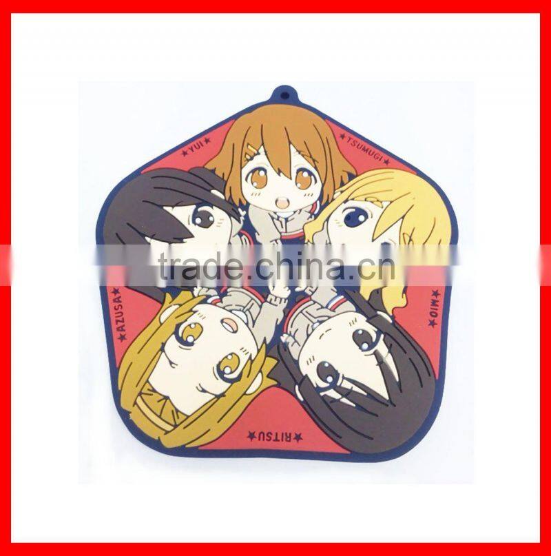 Custom Made Duable Colorful PVC Fancy Coffee Cup Mat