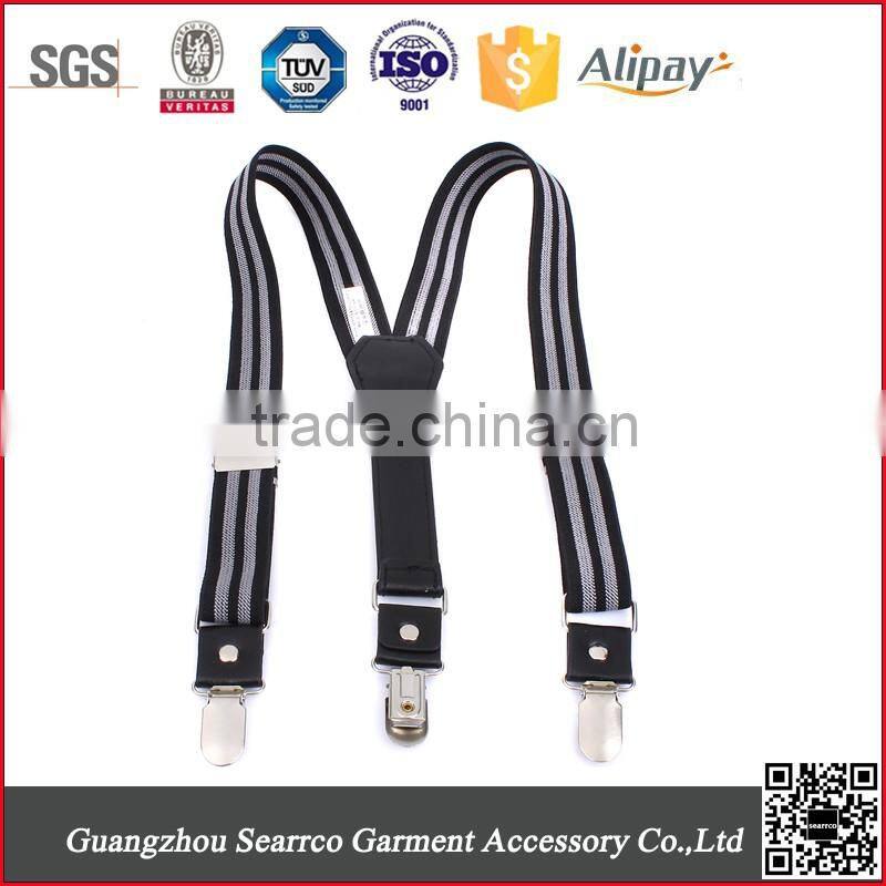 Mens custom personalized printing elastic suspenders