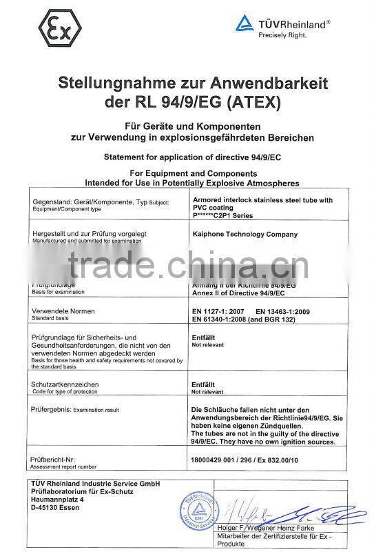 metal tube (Interlocked Tube)