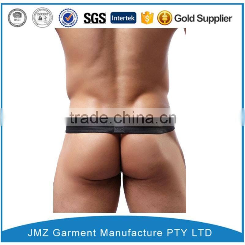 customized mini string sexy men underwear leather