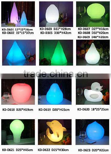 Lithium Battery Powered Cordless LED Light Base For Plastic Furniture