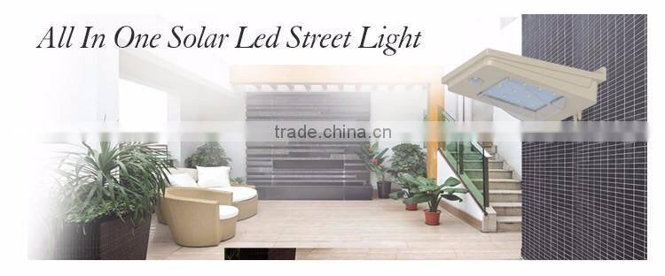 1W High lumen high quality integrated solar power outdoor led wall light