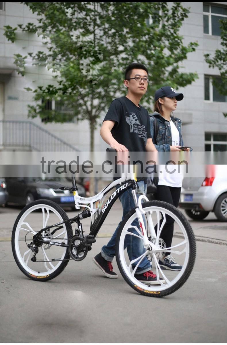 Mountain Bike 26 Inch 27-Speed Mountain Student Car Dual Shock Folding Bike High Carbon Exercise Bike