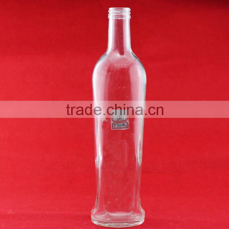 New design glass bottle for liquor empty champagne bottle 16oz wholesale glass bottle