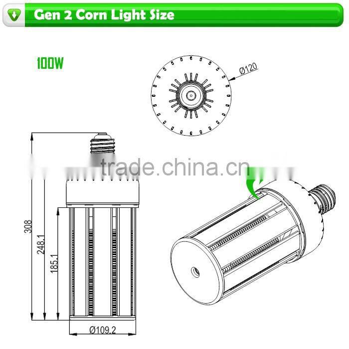 Area Light LED Retrofit Kit Replace Bulb LED 120W E40 E39 5000K Pure White