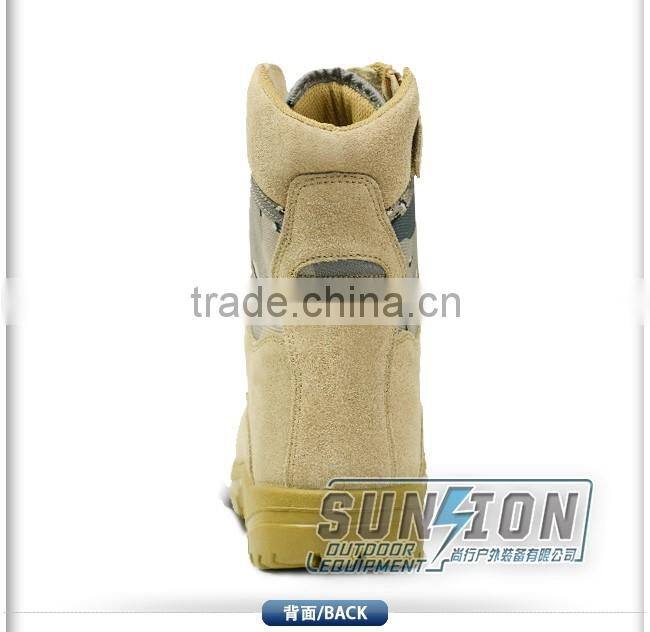 Super Lightweight Tactical waterproof cowhide leather Desert Boots