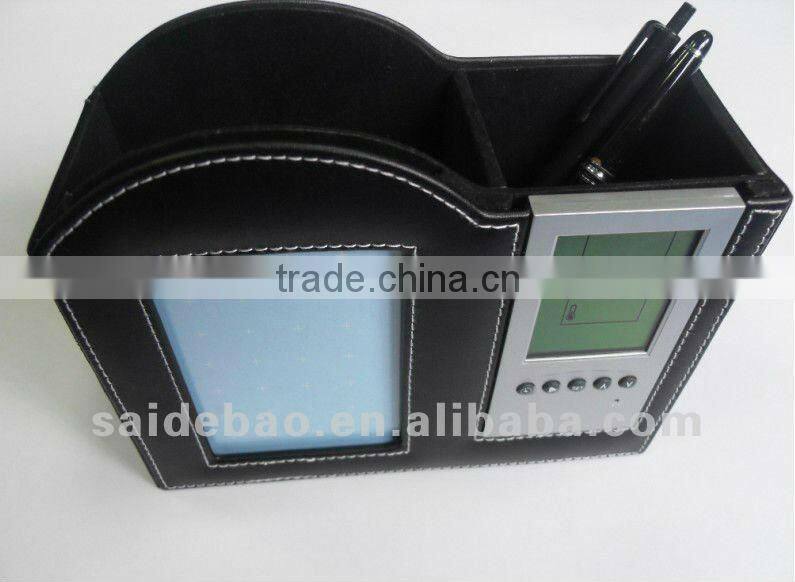 Leather portfolio case for pen