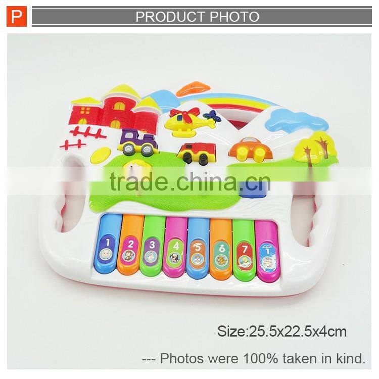 NEW Plastic cartoon B/O keyboard with intelligent function for kid