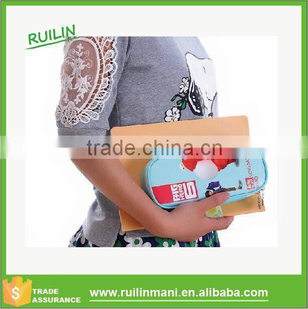 Hot sale No Smell Unisex PU Cute Pencil Case Cartoon Big Capacity Storage Big Hero pencil pouch Cosmetic Bag
