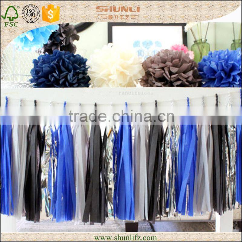 FOIL tissue paper tassel by new design manufacture