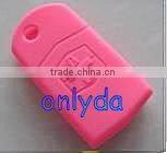 World wide sell silicone car key cover for mazda Mazda remote key silicon cover in Yellow