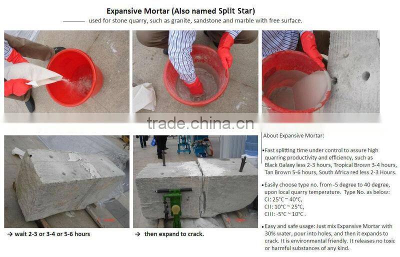 Soundless expansive cement