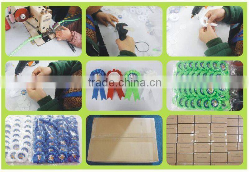 custom design award ribbon rosette for wholesale