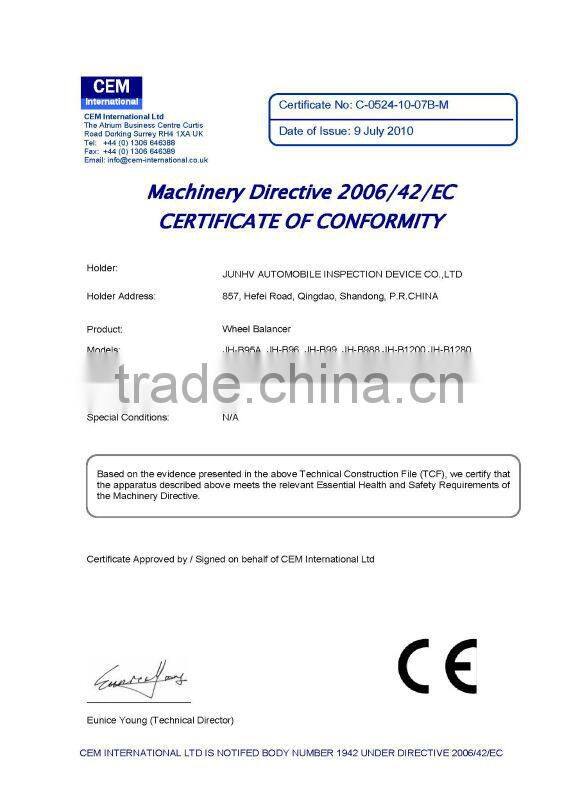 launch wheel alignment machine	with CE