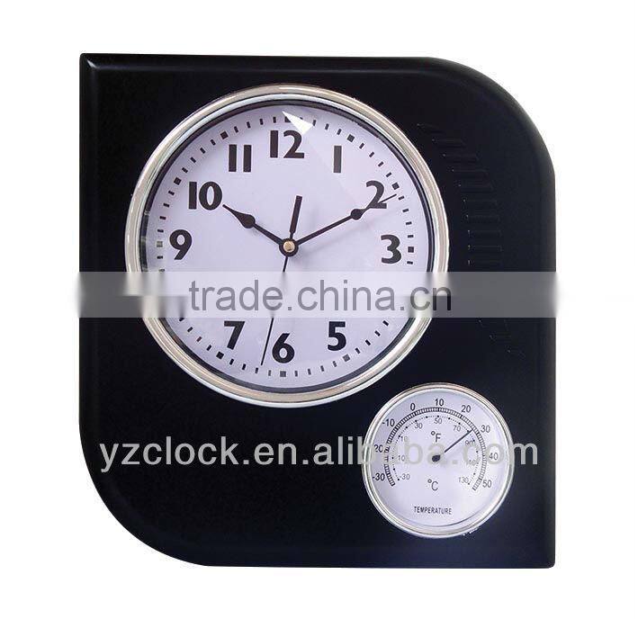 2014 YINGZI NEW CLOCKS Weather Station Plastic Wall Clock With Temperature YZ-8984A