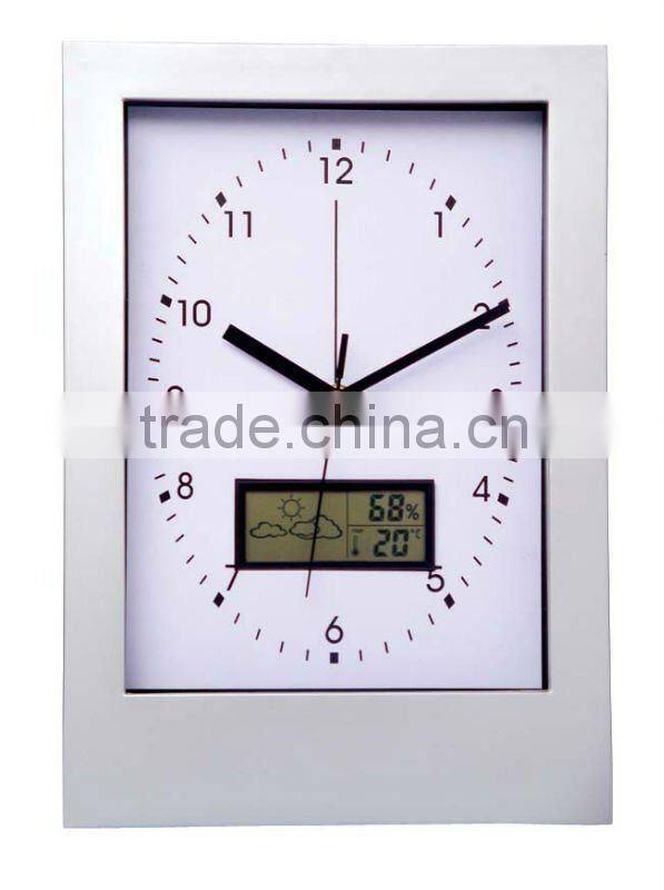 Clock with weather forecast