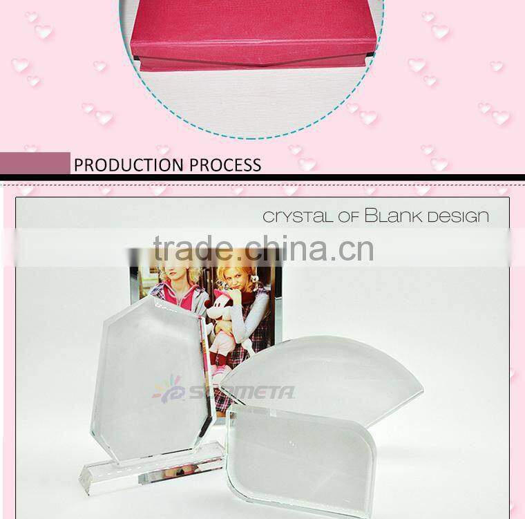 Sublimation Blanks Glass Photo Frame Crytsal