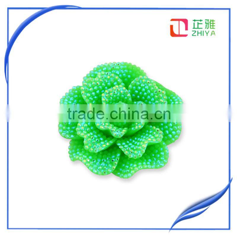 Mix Assort Resin flower , Flatback Scrapbook Buttons Craft for DIY Craft Lots Beaded jewelry accessories