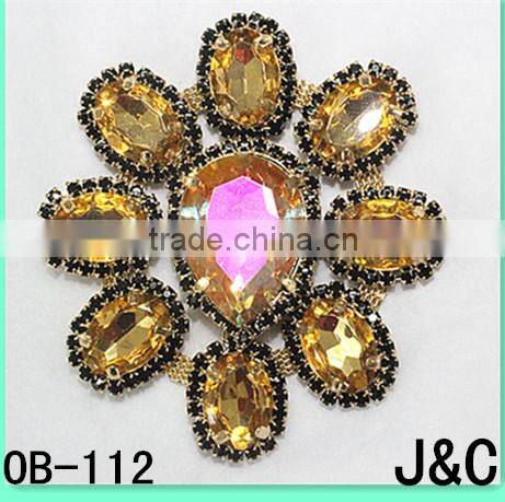 rectangle shaped black glass stone decorative ballet shoes ornament