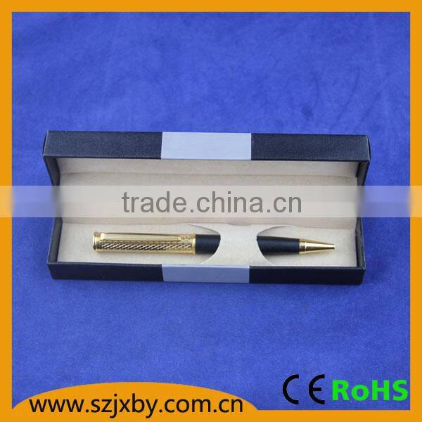 KKPEN 2015 Highest quality gold plated genuine leather coated Ball pen