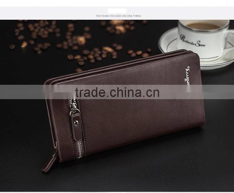 Credit Card Use and leather Material Rfid Blocking Wallets For Men with baellerry brand