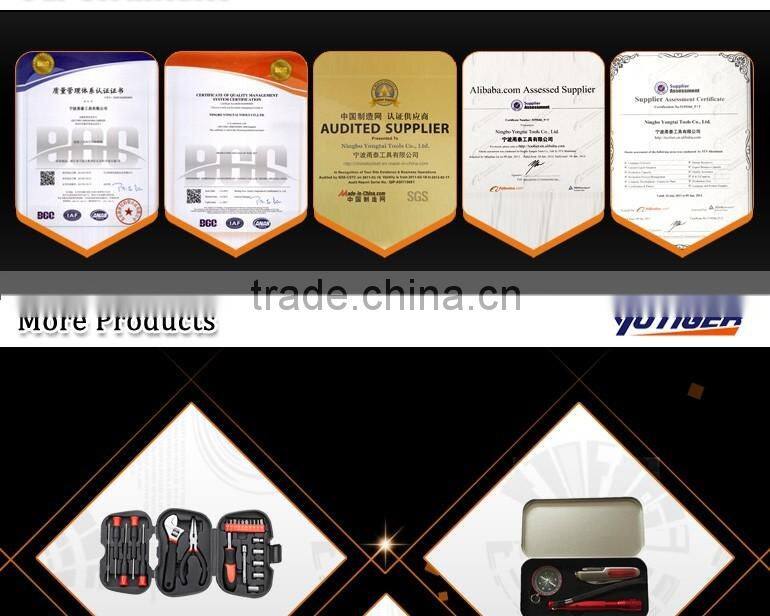 6" Combination Pliers(European Style) With Black And Red Mixed Handle Type