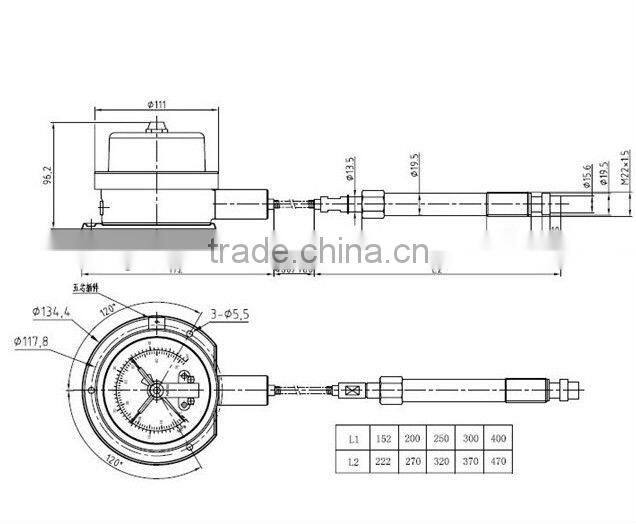 NO/NC electrical contract flexible melt pressure gauge