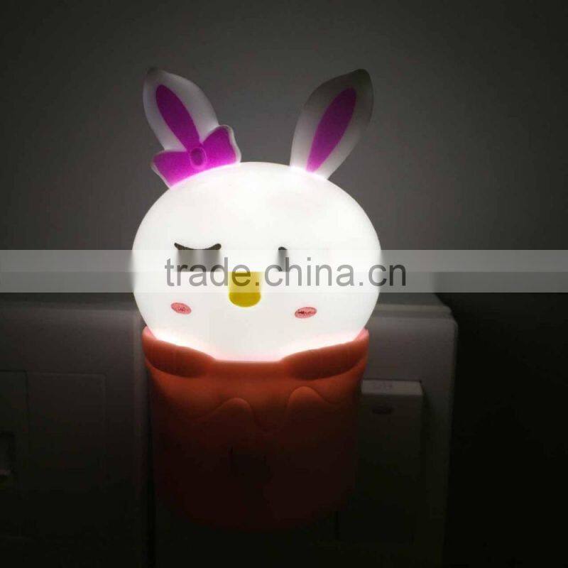 BBY-NL RABBIT-2 Night ligh new design cute animal LED Night light with sensor