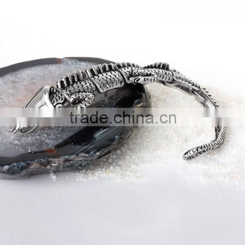 Fashion men's stainless steel animal bracelet clasp