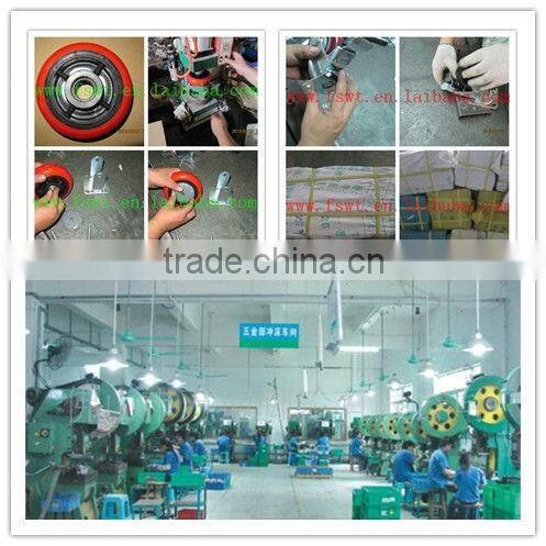 Industrial Gray PVC Stem Brake Caster