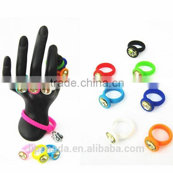 Professional debossed silicone rubber finger ring