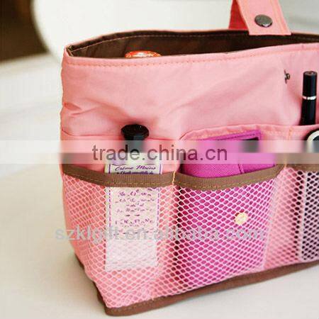 Travel Toiletry Cosmetic Bag Sets, 2013 Shenzhen Insert Purse Cosmetic Storage Organizer Handbag