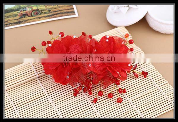 MYLOVE red Crystal Rhinestone Wedding Bridal Prom Stylish Girl Hair Pins MLF128