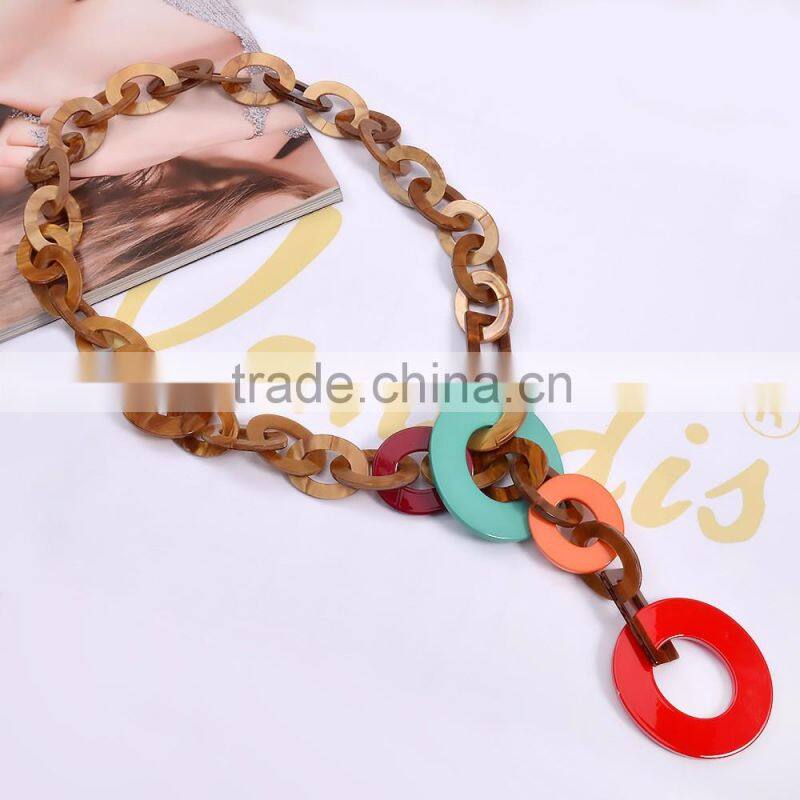 Factory directly wholesale charming handmade long chain bead necklace