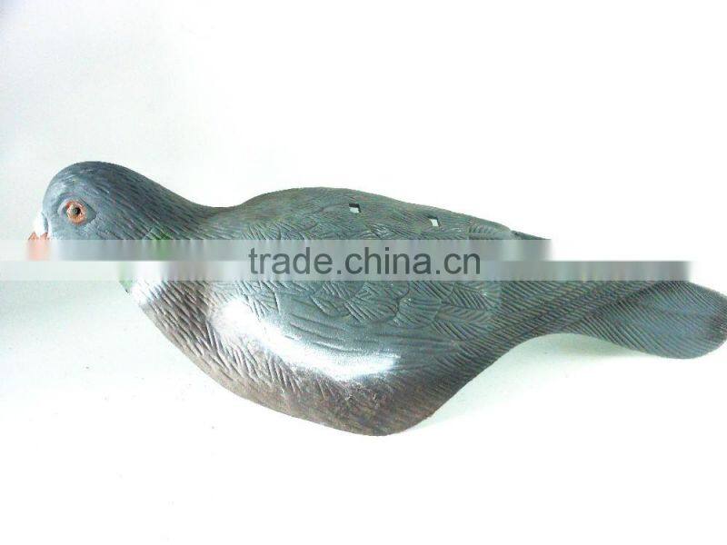 Half a piece of plastic flocking pigeon for garden decoration