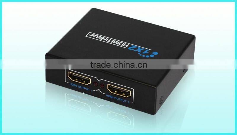 Supports 3D 1080P HDMI splitter 1 in 2 out HDMI splitter , Newest