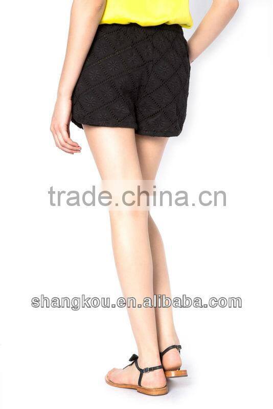 Women Fashion Design Casual Shorts Leisure Fresh Brilliant Loose Fit Printed Shorts 2013 2014 Fashion Hollowout Sexy Shorts